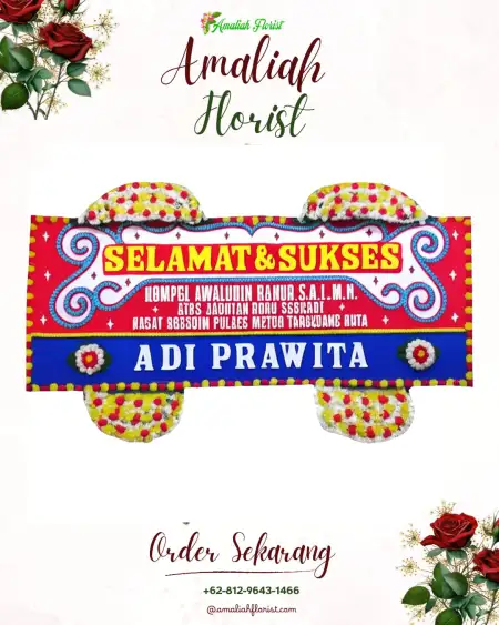 Papan Bunga Ucapan Selamat Gadog